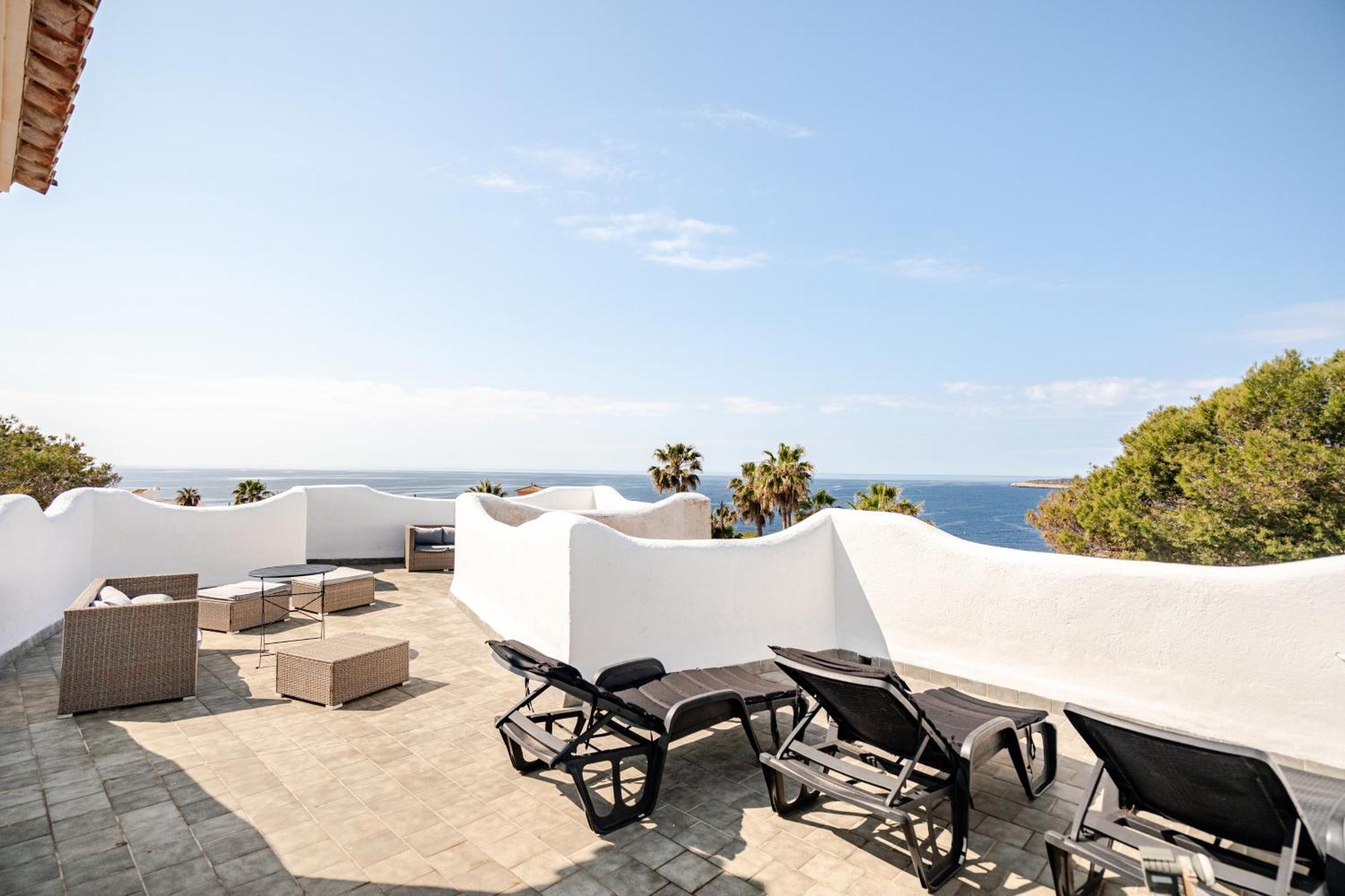 Gigantische Villa Mit Meerblick, Panoramablick & Pool-Oase Cala Pi  Exterior photo